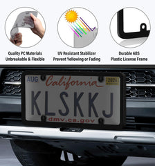 KLSKKJ polycarbonate texture close-up showing UV-resistant clarity benefit