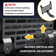Klutchtech Bronco detail of angle adjustment hardware for precise plate positioning