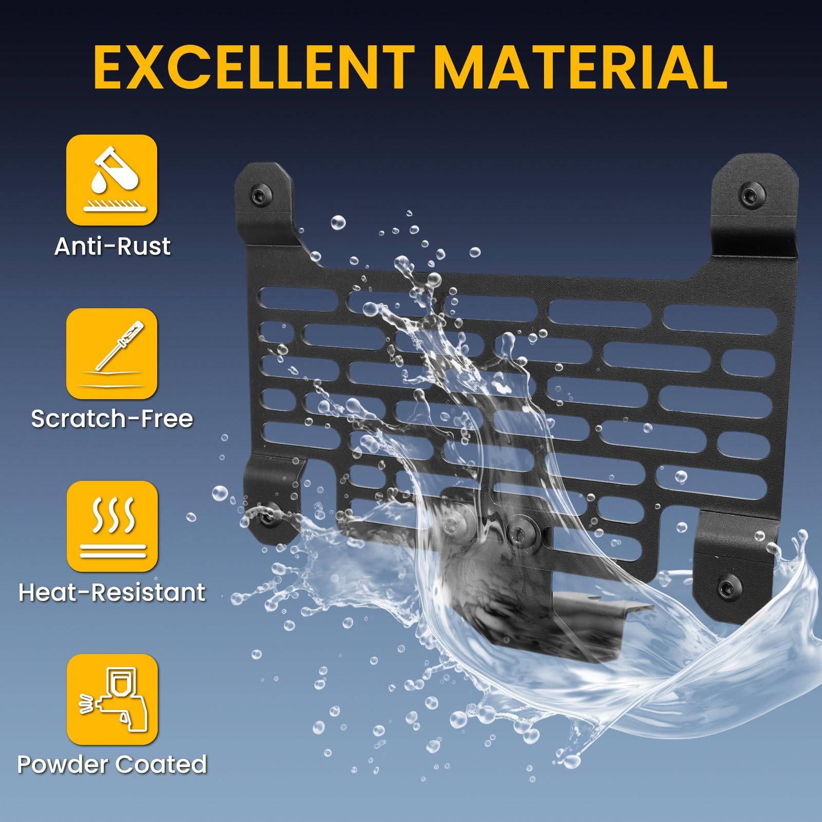 Klutchtech Bronco bracket next to ruler showing compact dimensions and fit clarity