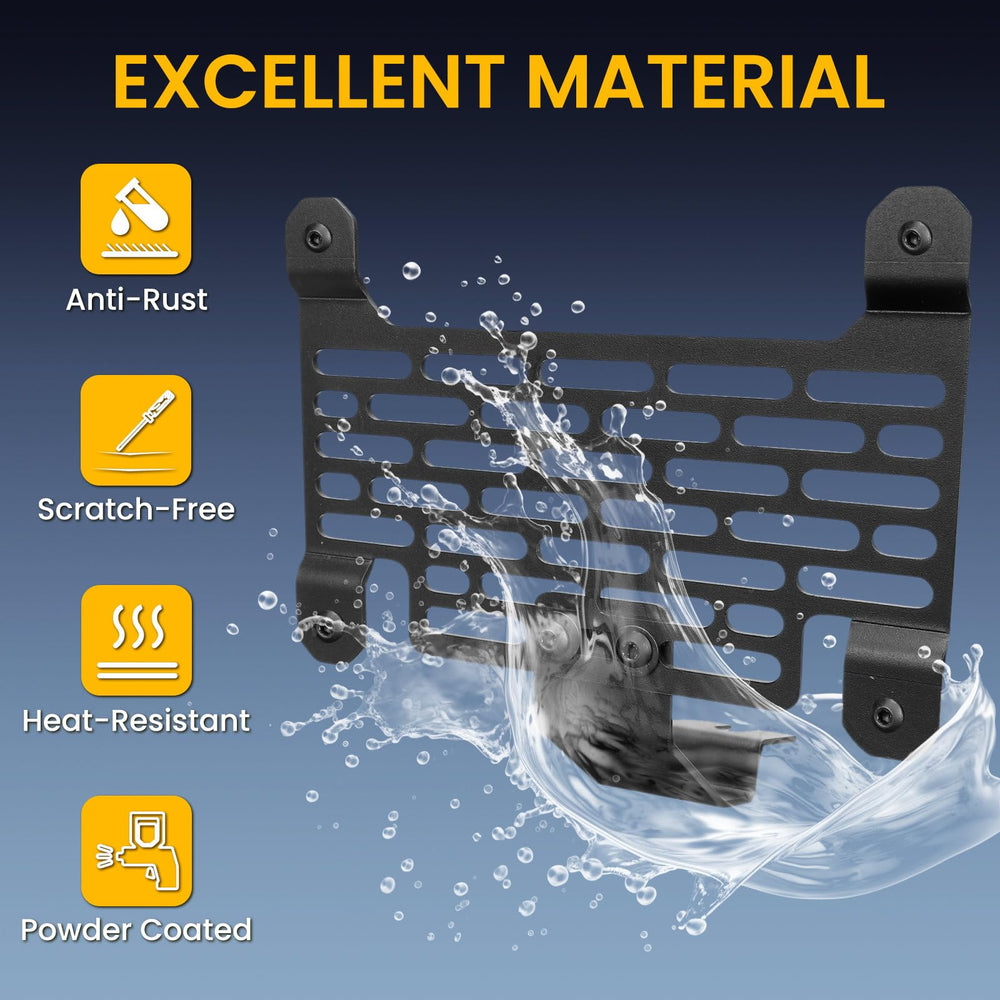 Klutchtech Bronco bracket next to ruler showing compact dimensions and fit clarity