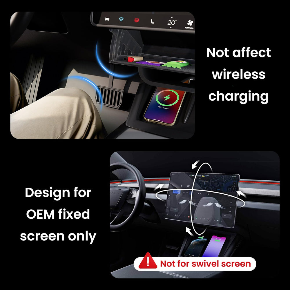 Klutchtech lifestyle image in dashboard showing neat cabin organization benefit