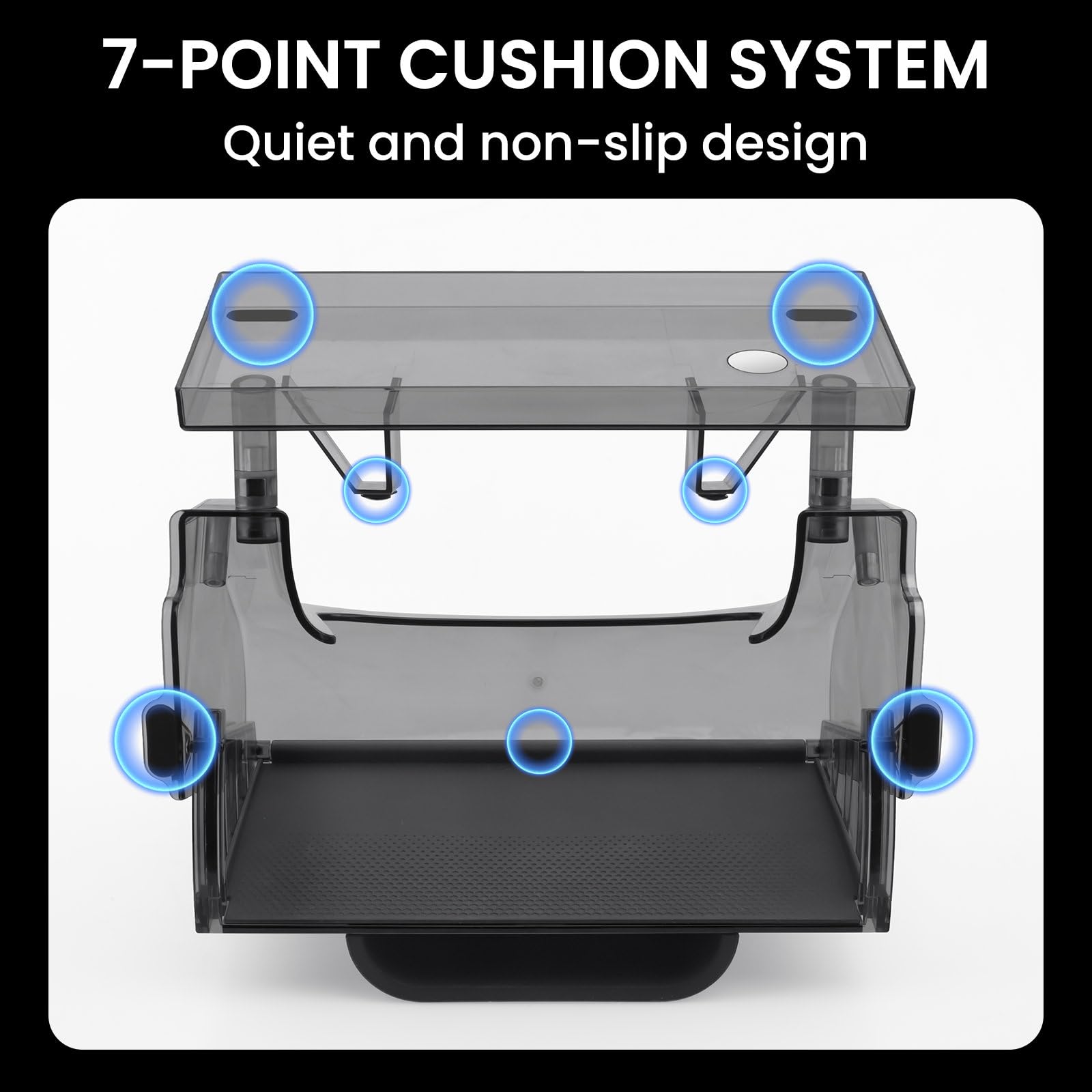 Klutchtech opened tray with items illustrating quick access benefit