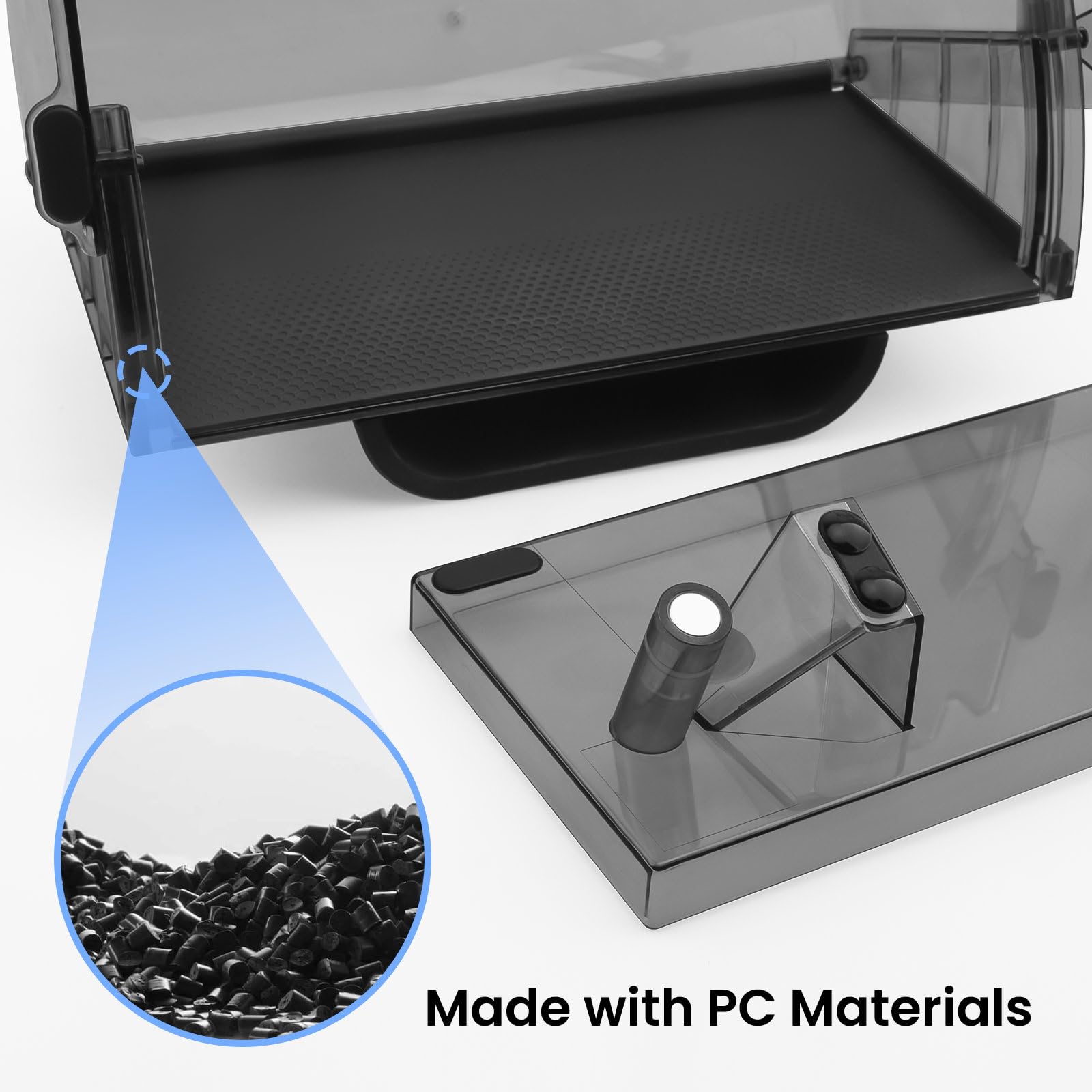 Klutchtech scale with sunglasses showing compact capacity benefit