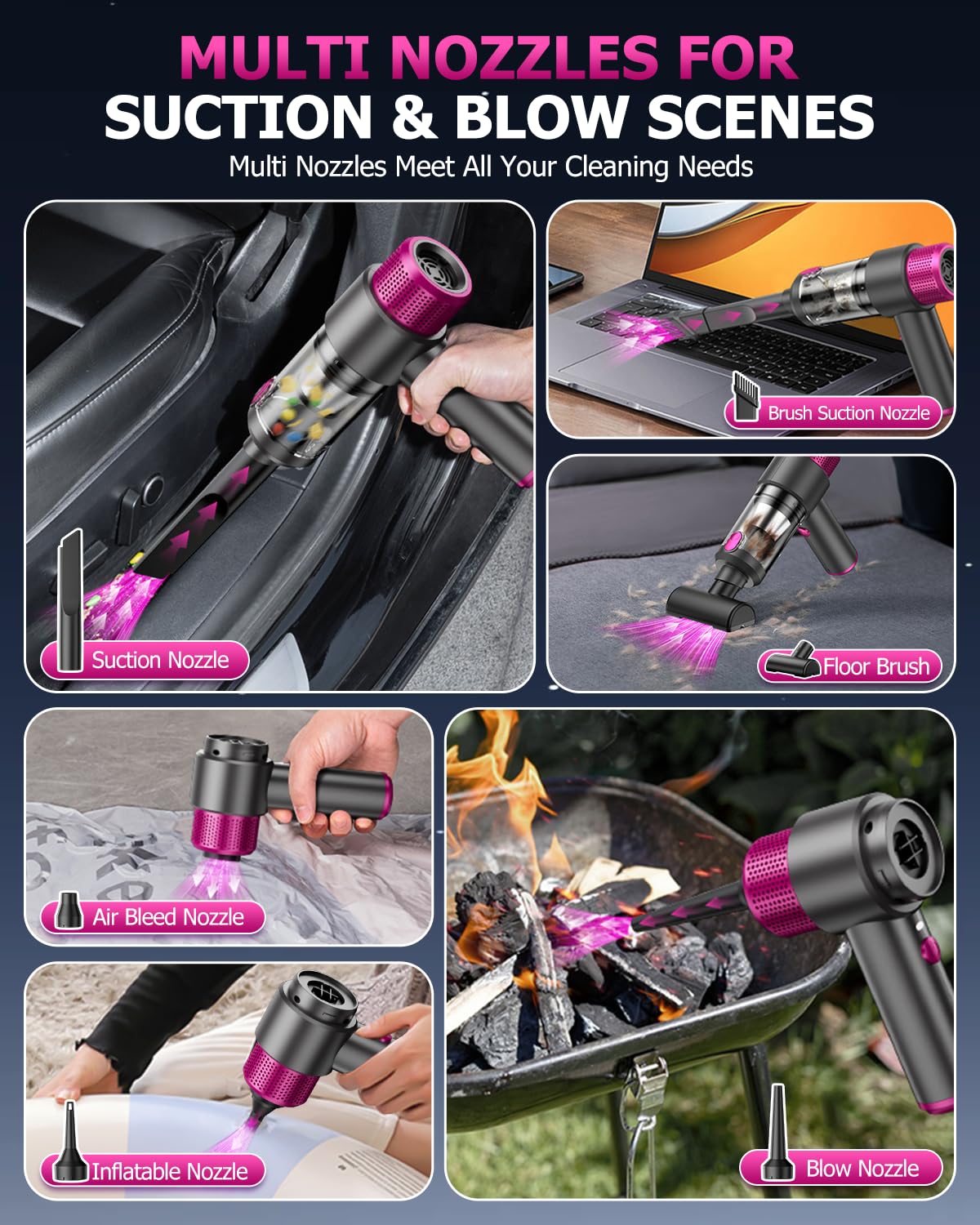 KMM in use cleaning car seat illustrating fast spot-clean benefit
