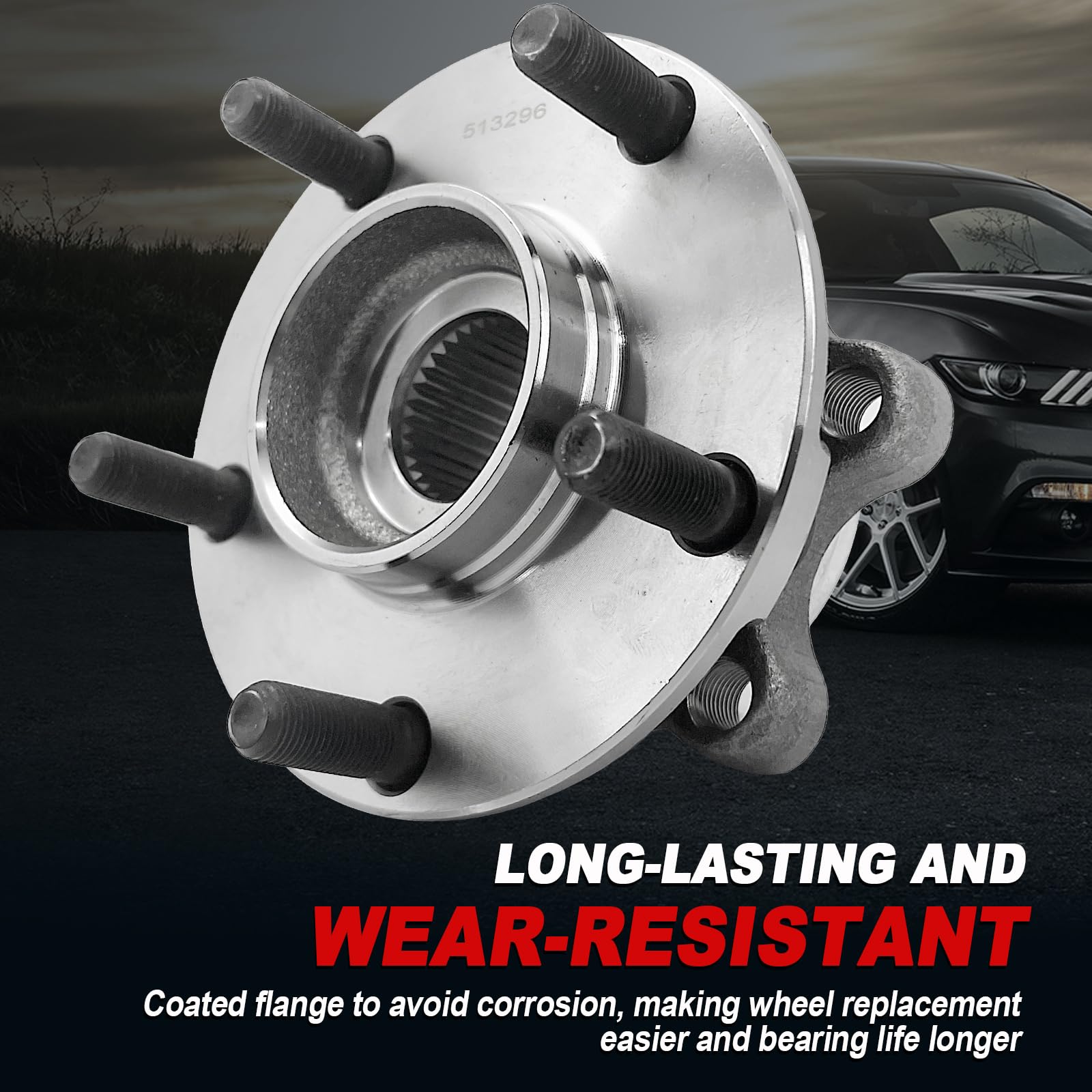 KNOLET hub installed on vehicle wheel hub demonstrating straightforward replacement benefit