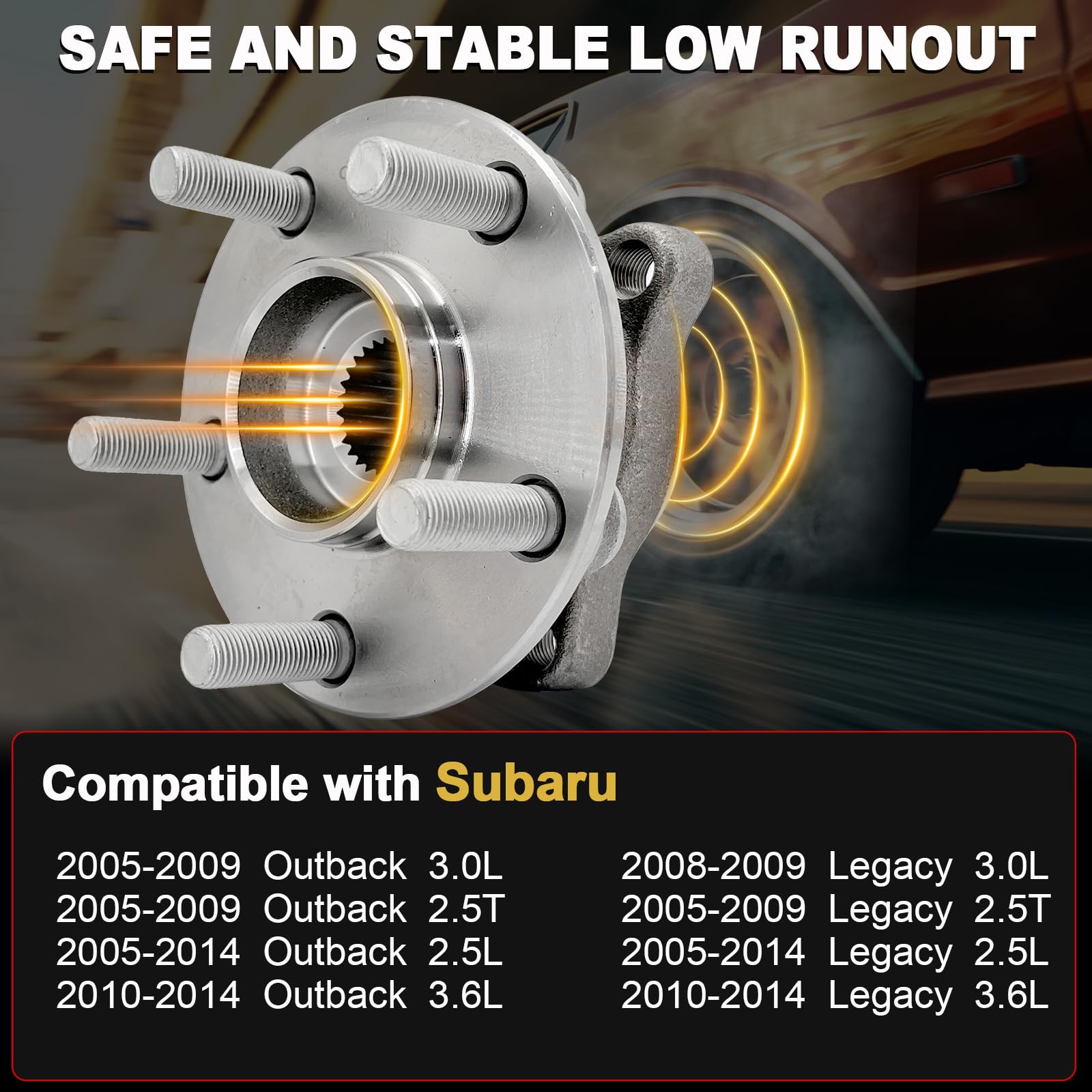 KNOLET hub front flange detail highlighting durable mounting surface