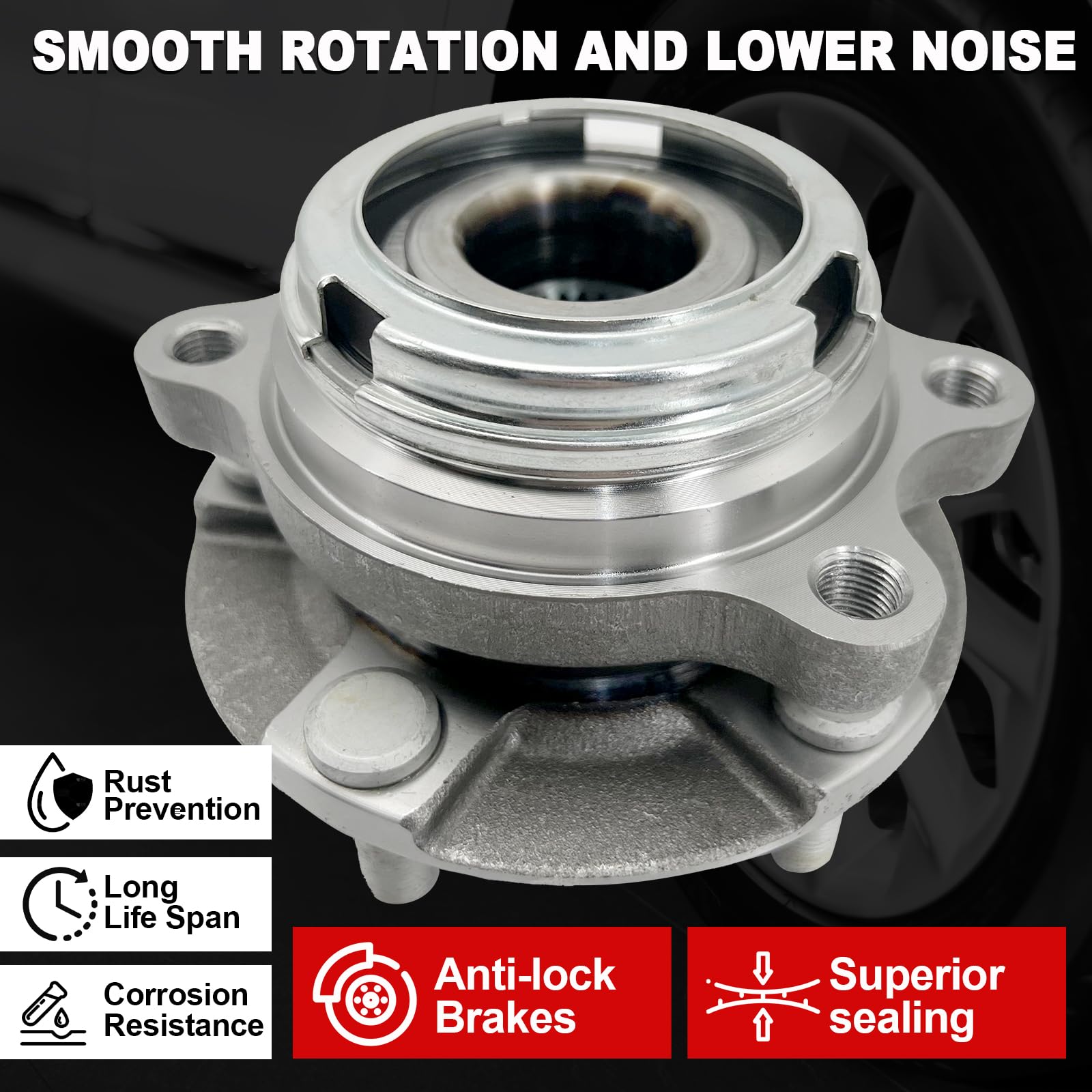 KNOLET encoder ABS sensor detail showing electrical connector for accurate speed signals