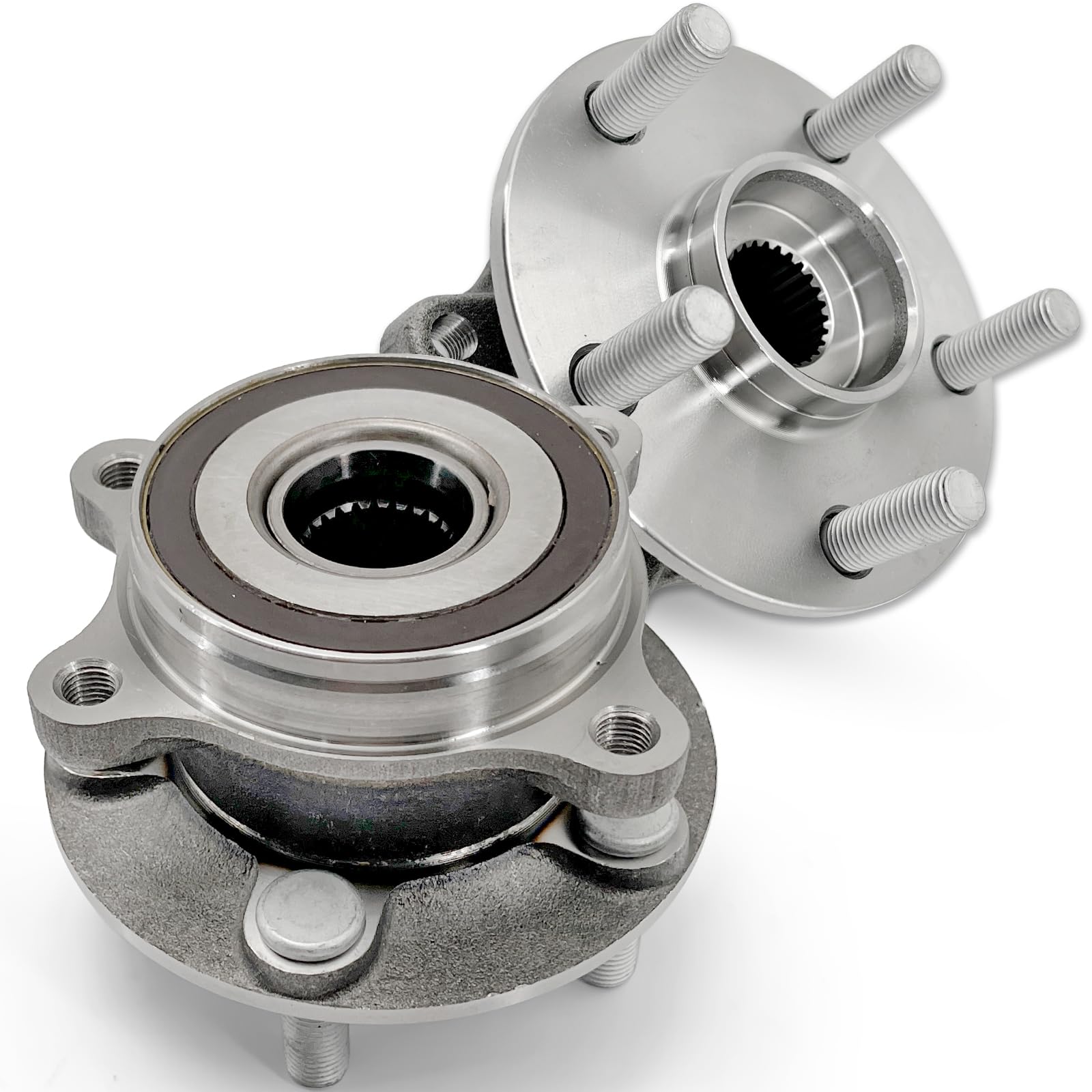 KNOLET front hub assembly front view showing fit and secure mounting