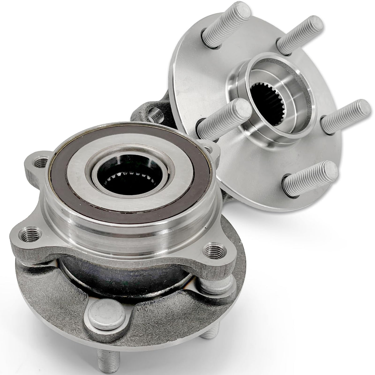 KNOLET front hub assembly front view showing fit and secure mounting