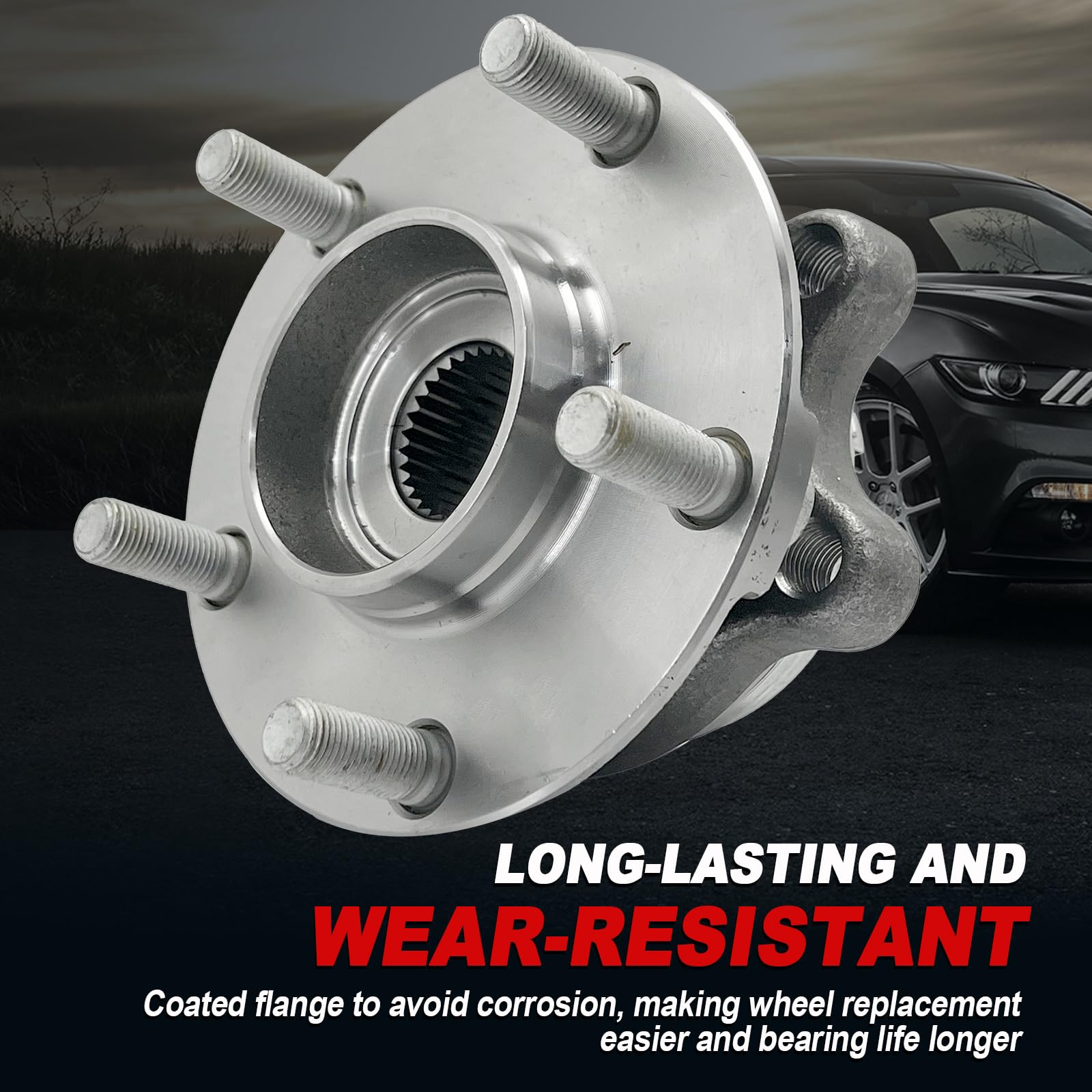KNOLET installed on Altima wheel hub showing restored wheel stability