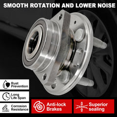 KNOLET hub studs detail illustrating five-lug fitment and secure wheel mounting