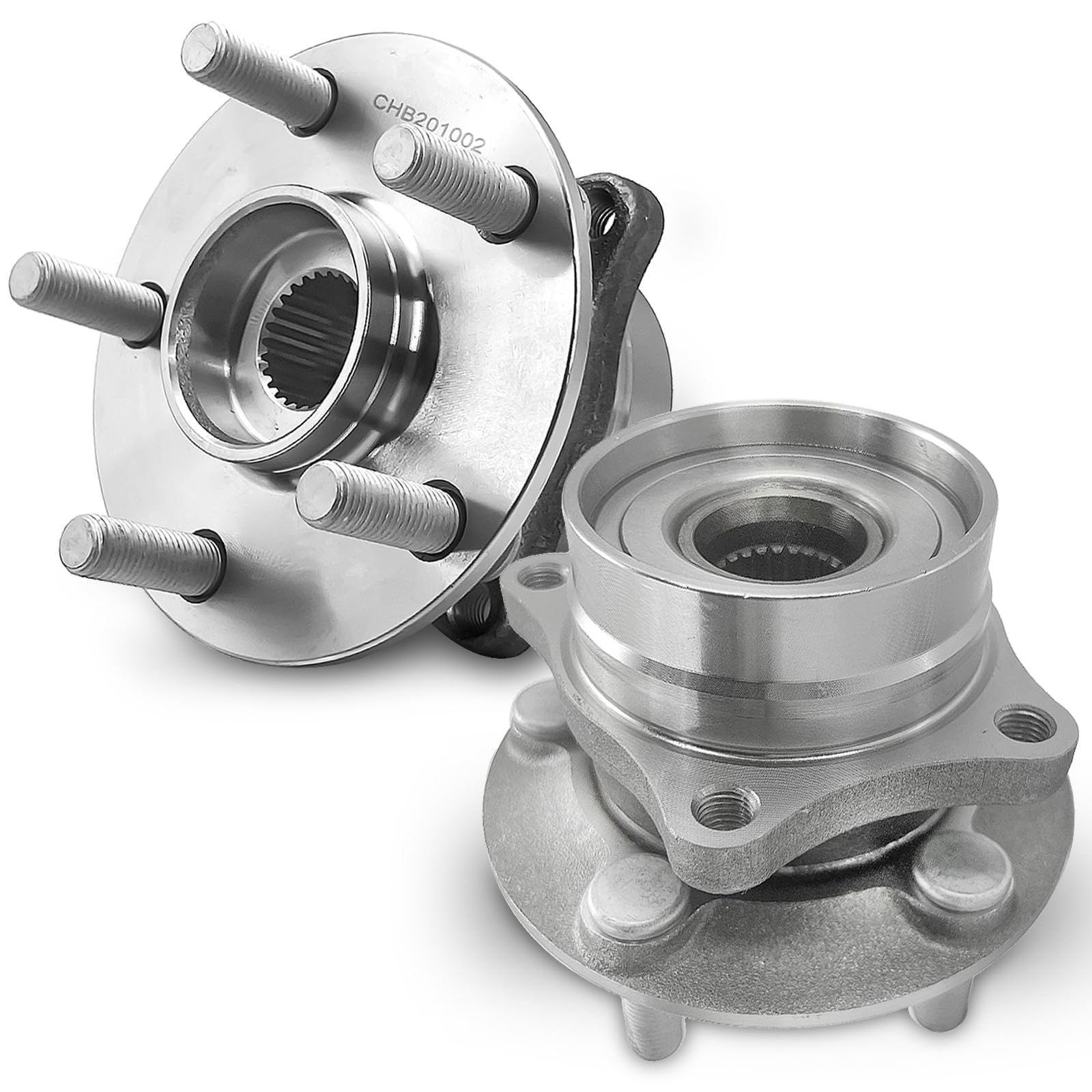 KNOLET front hub assembly front view showing precise fit and durability