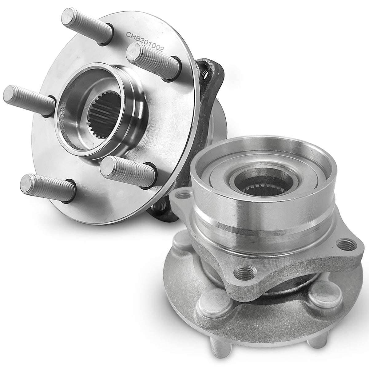 KNOLET front hub assembly front view showing precise fit and durability
