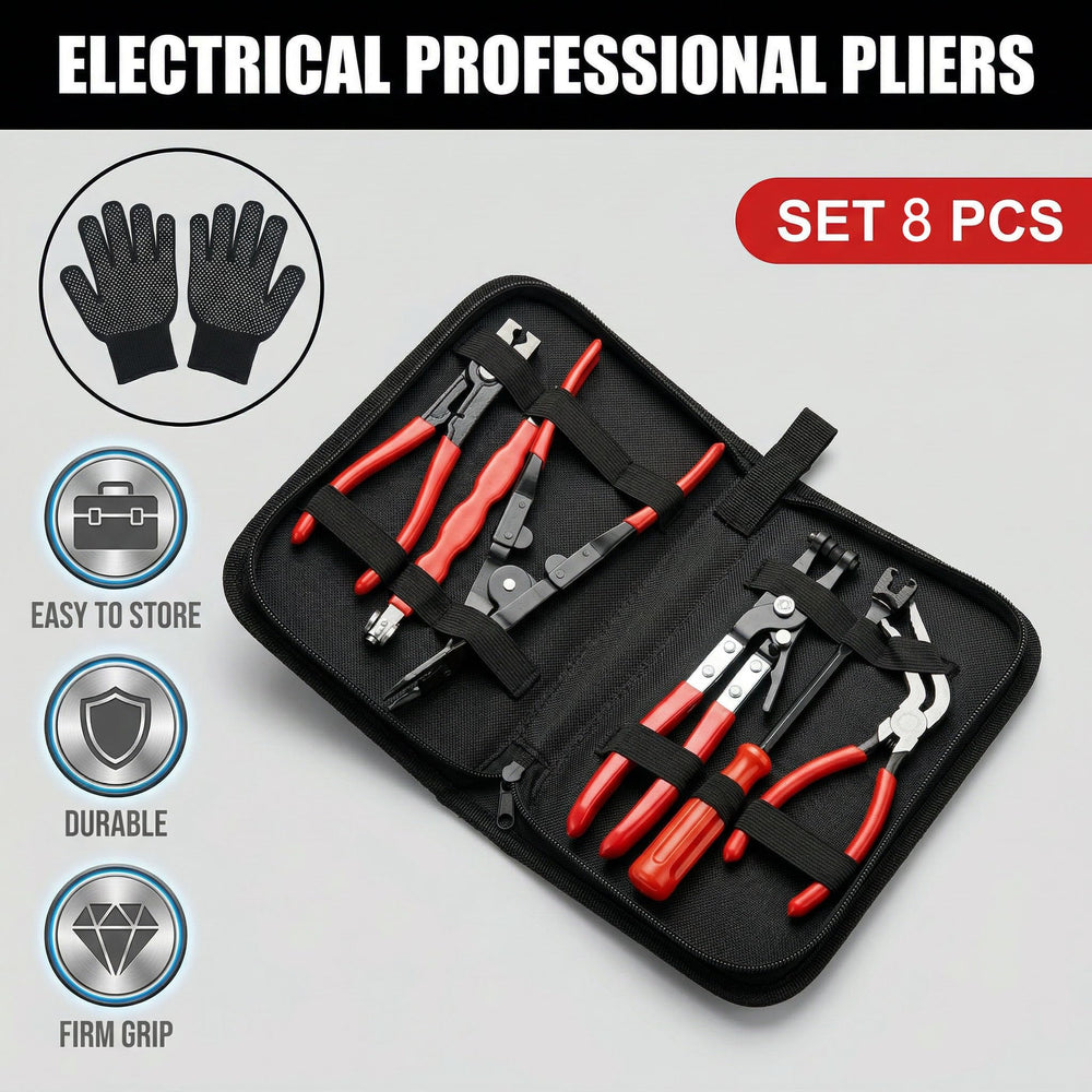 Knowearth 60-degree disconnect pliers in use on wiring harness protecting plastic connectors