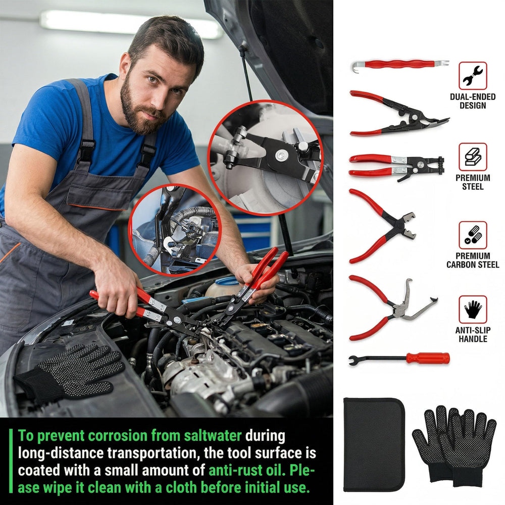 Knowearth clip removal pliers extracting trim clip safely without tearing panel