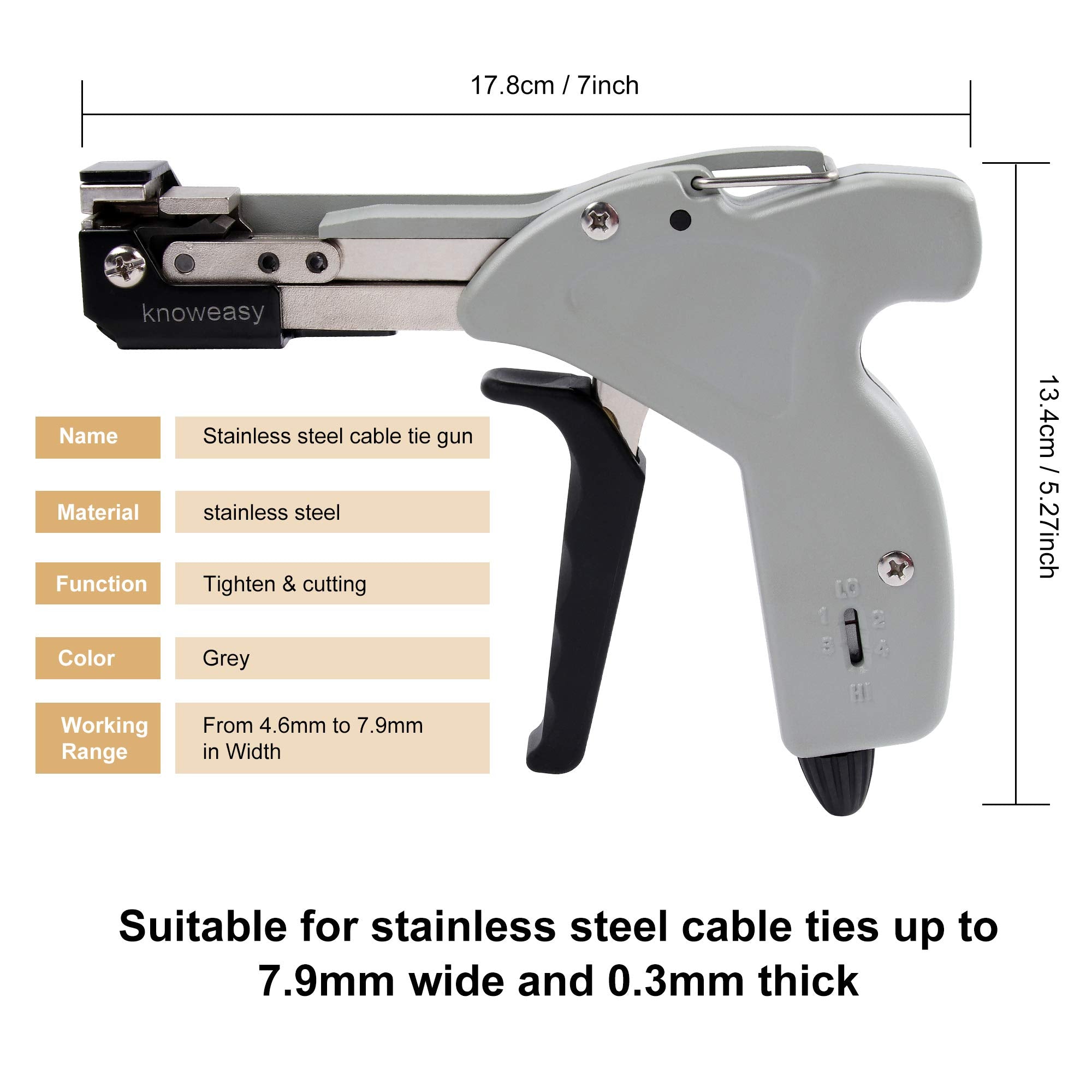 knoweasy 600n in use on automotive exhaust demonstrating secure stainless steel tie fastening