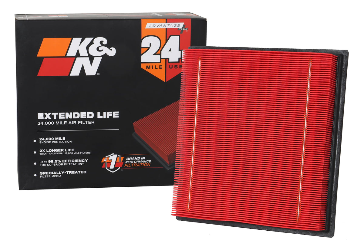 K&N KNX-2385 front view showing durable design and long-life protection