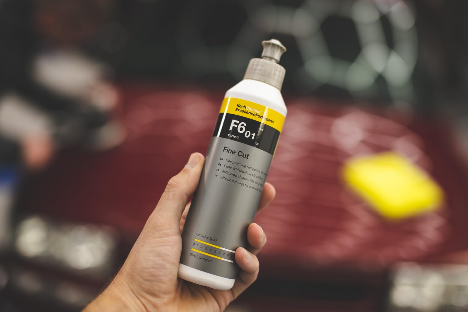KOCHCHEMIE used with lambswool pad for aggressive yet refined cutting