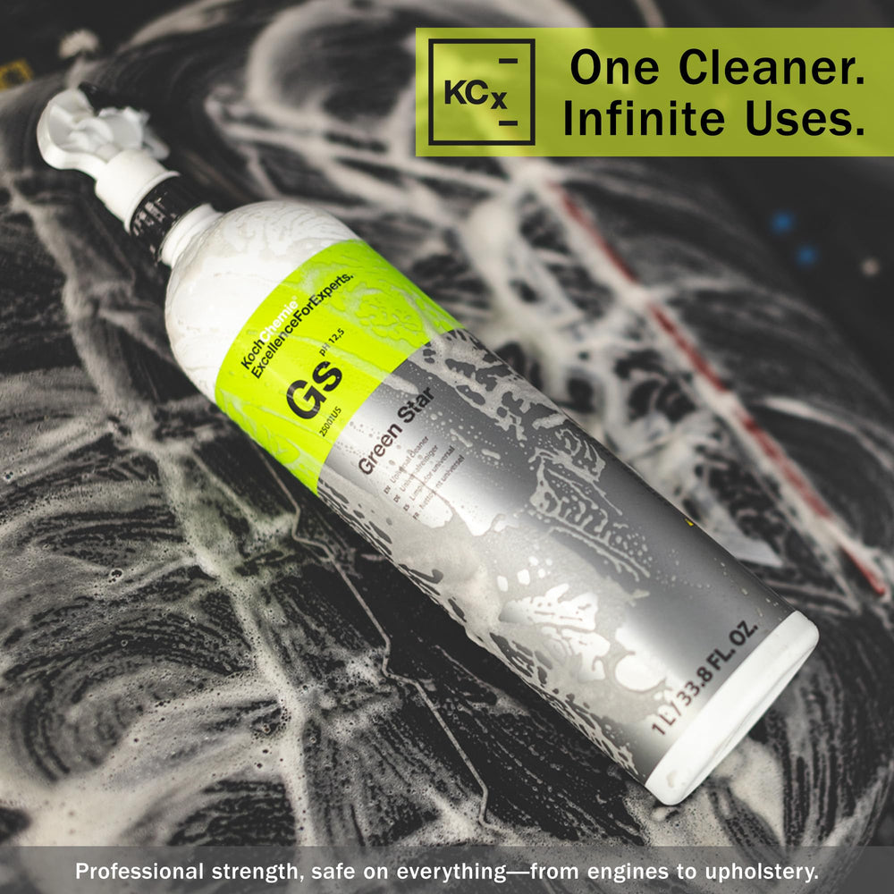 KOCHCHEMIE label close-up highlighting ingredients and dilution guidance for confident use