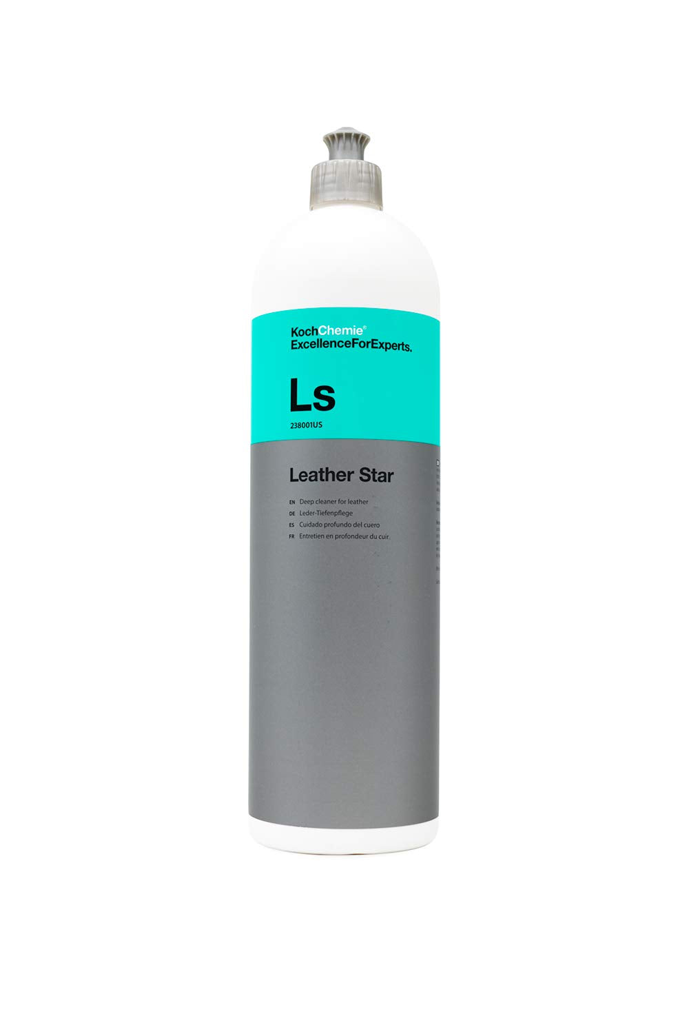 KOCHCHEMIE Leather Star front bottle showing product benefit of deep cleaning