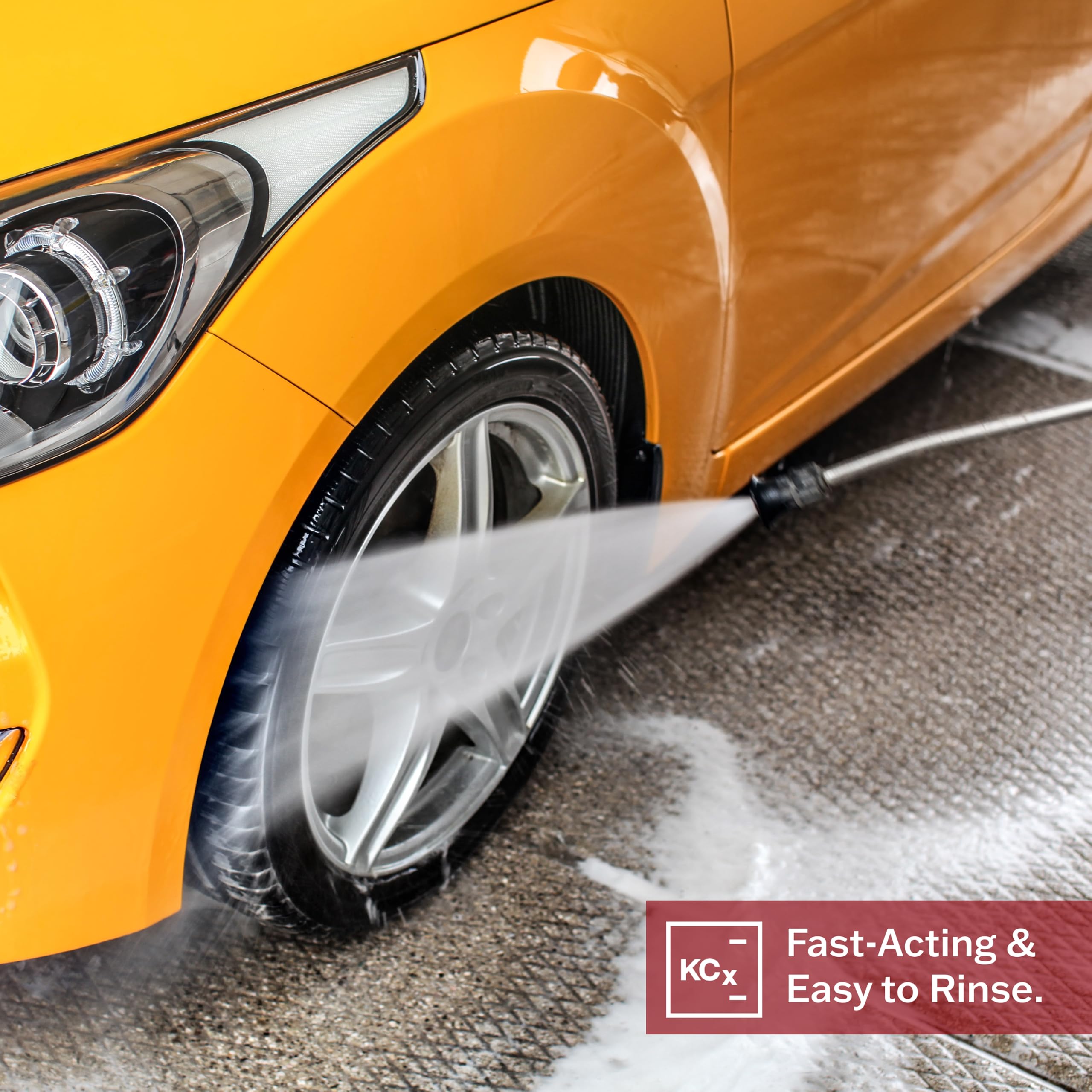 KOCHCHEMIE applied to wheel and brake area demonstrating thorough coverage