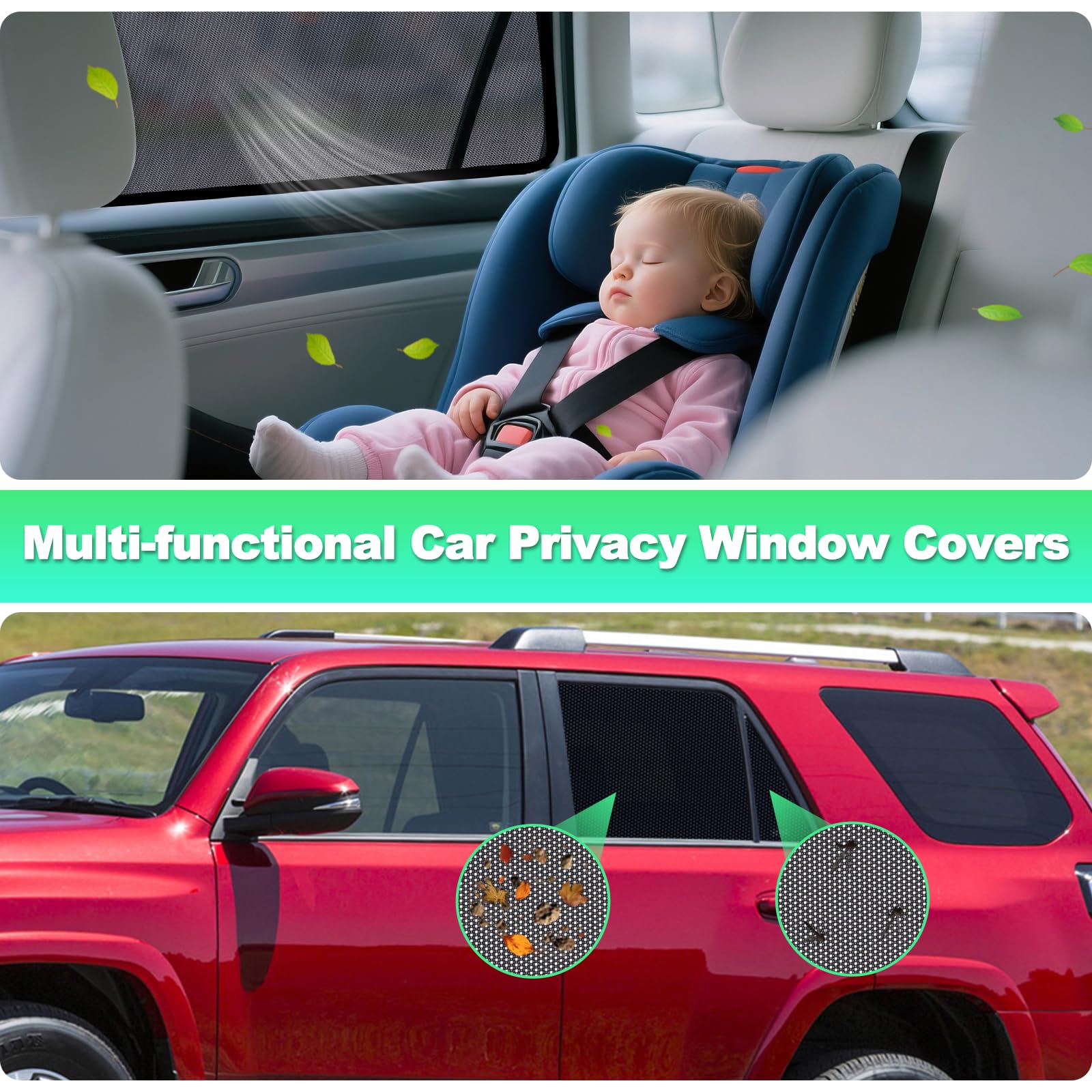 KOCZIL installed on vehicle exterior demonstrating improved privacy and shade