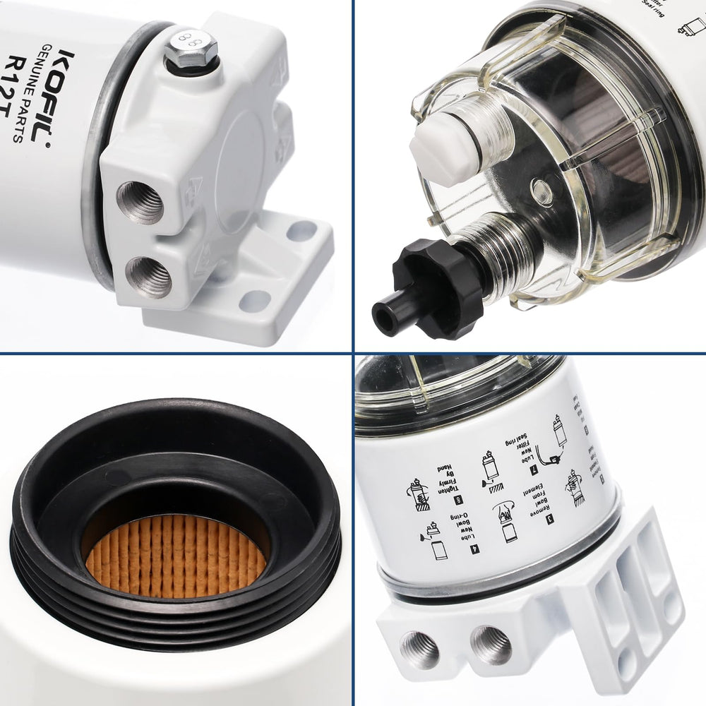 KOFIL R12T next to a ruler showing compact size that saves mounting space