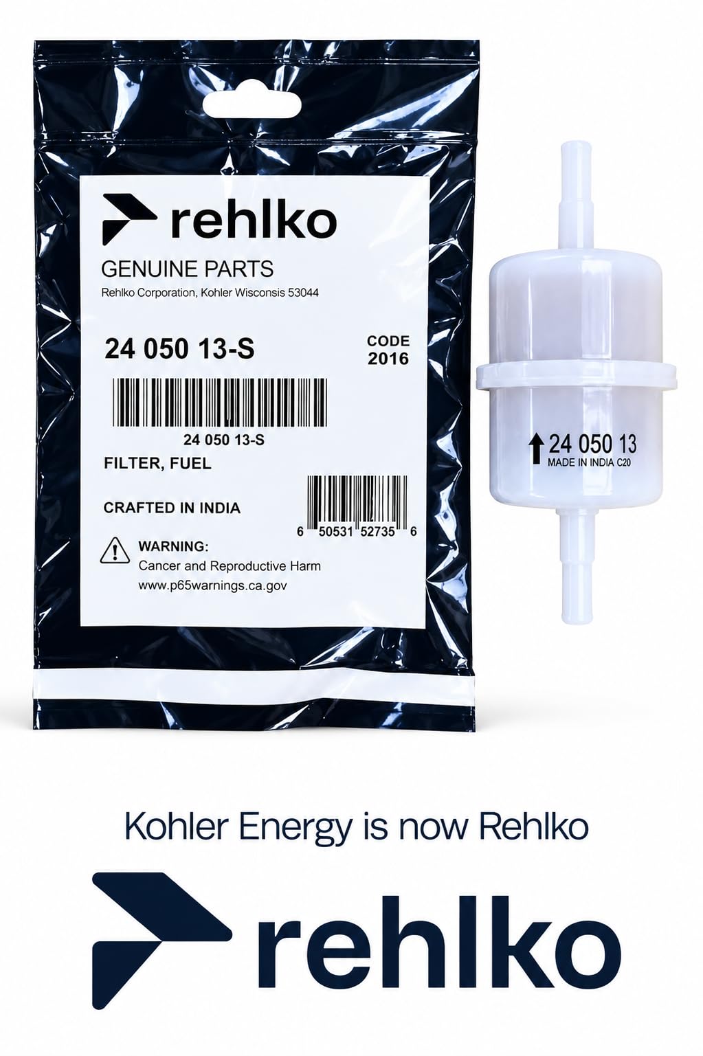 Kohler close-up of filter body detail highlighting durable construction benefit