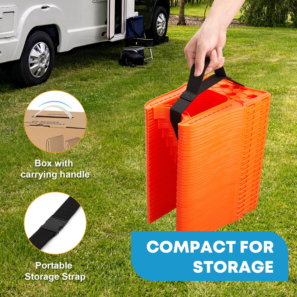 Kohree bright orange support positioned to reduce tripping and increase safety