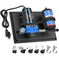 Kohree assembled pump and tank front view showing compact layout and easy installation benefit