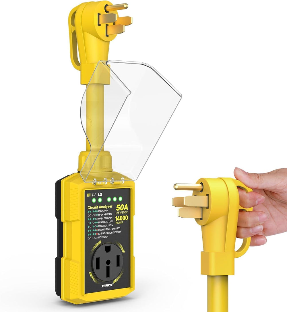 Kohree front view showing label and plug for reliable protection