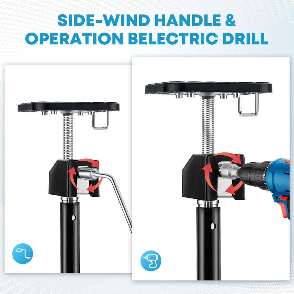 Kohree telescoping column extended to show adjustable 20–49" range benefit