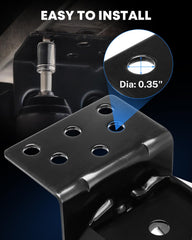 Kohree jack in use under trailer showing improved steadiness benefit