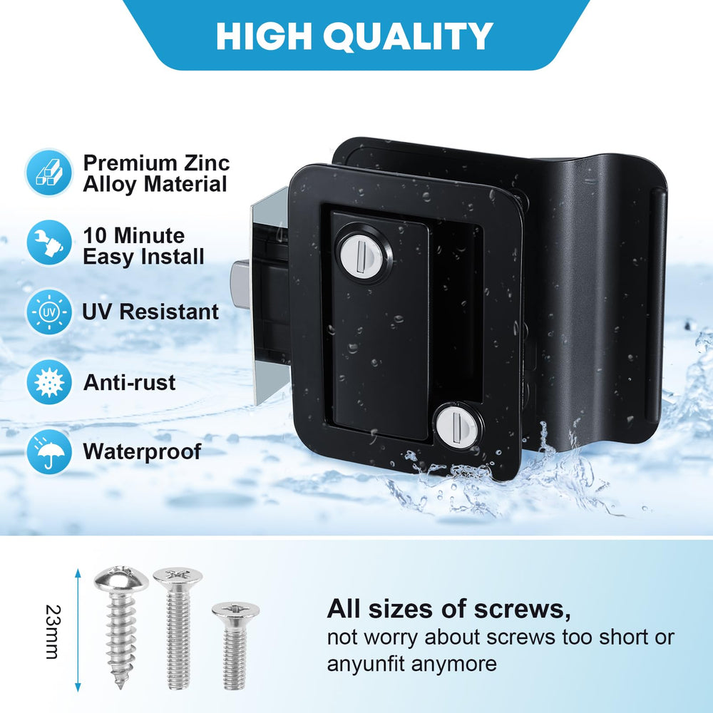 Kohree screws and strike plates kit providing versatile mounting options