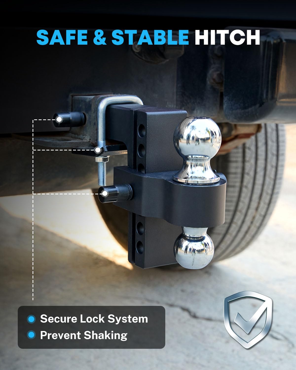 Kohree side view of height adjustment mechanism enabling precise leveling