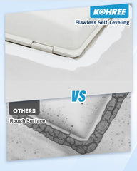 Kohree self-leveling bead texture demonstrating smooth, even finish