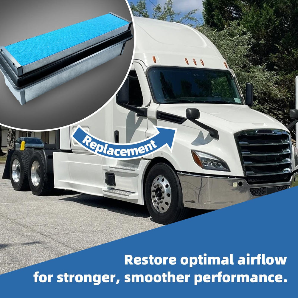 Koilonio filter on workbench during truck maintenance for quick replacement
