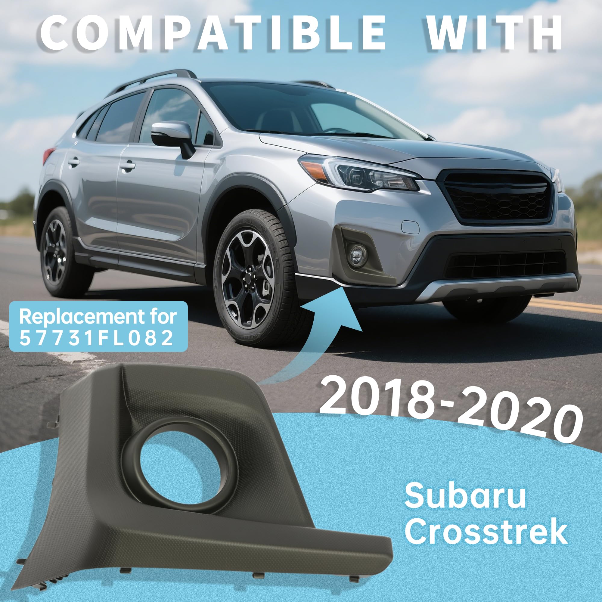 Kojem right fog light bezel side profile displaying contour and alignment benefit
