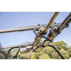 Kolpin installed in UTV interior showing concealed storage and vibration reduction benefit