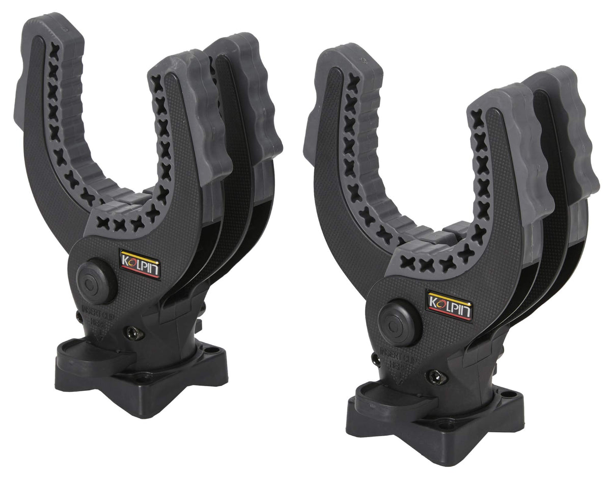 Kolpin Rhino Grip front view showing pair and mounting hardware for quick secure transport