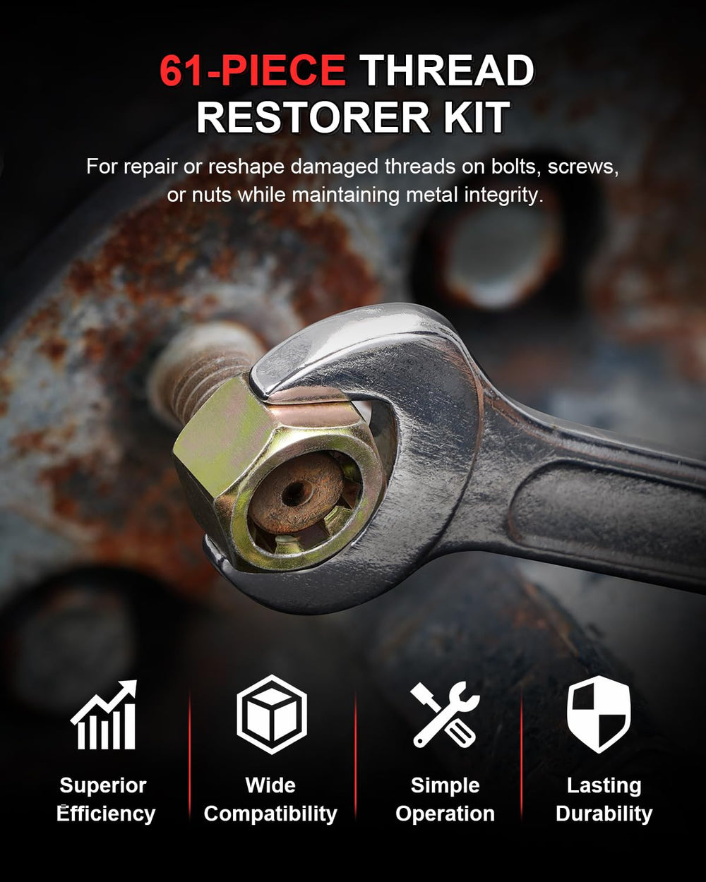 Kolvoii taps and wrench size comparison illustrating portability and scale