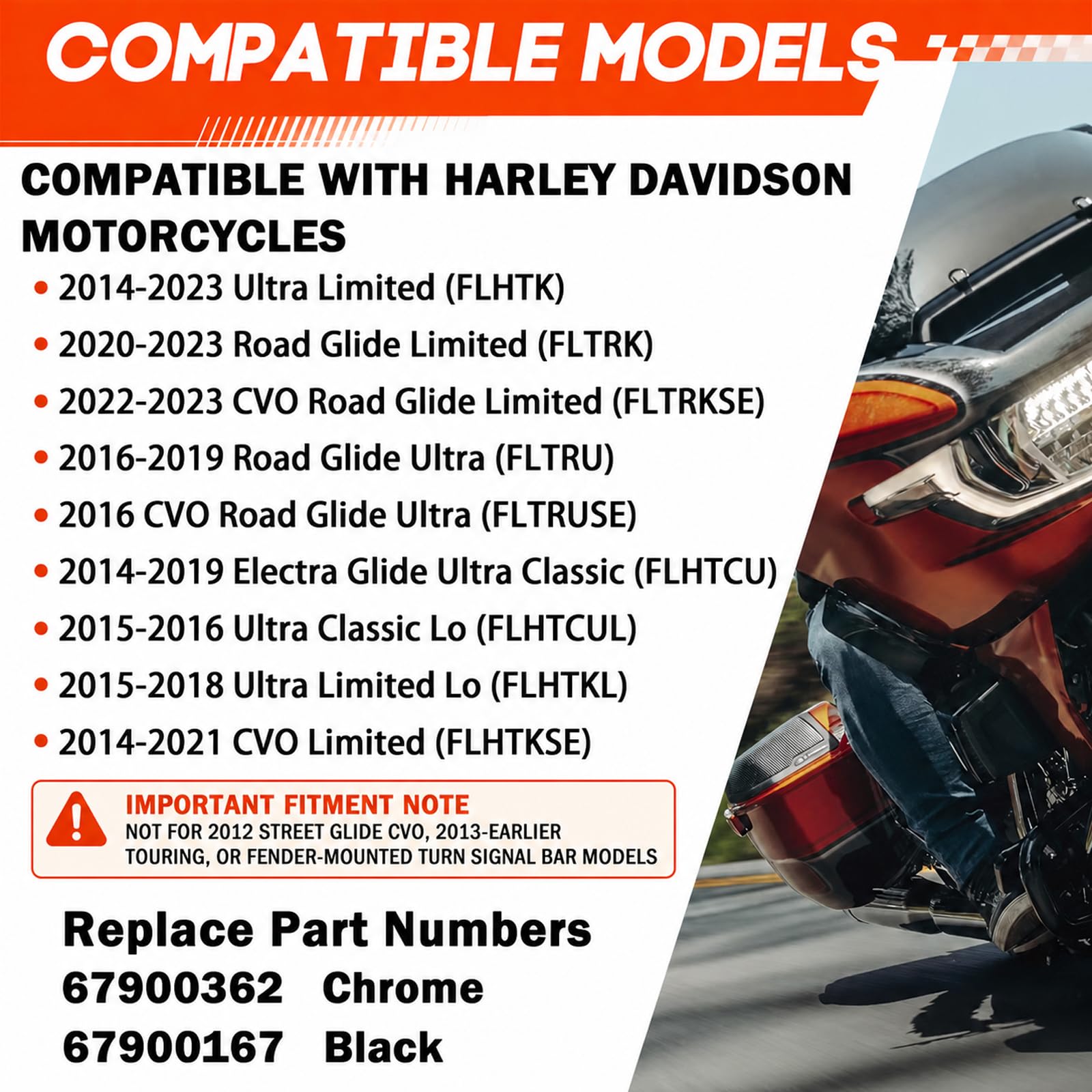 KOONDHEEND bracket installed on Harley Touring rear showcasing cleaner profile