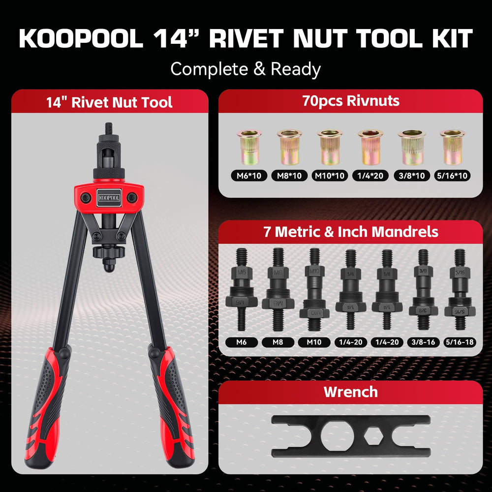 KOOPOOL tool side profile highlighting ergonomic grip and improved control