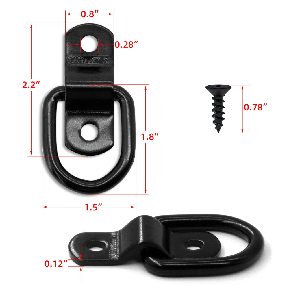 KOPKIO close-up of D-ring weld and black powder coat showing corrosion resistance