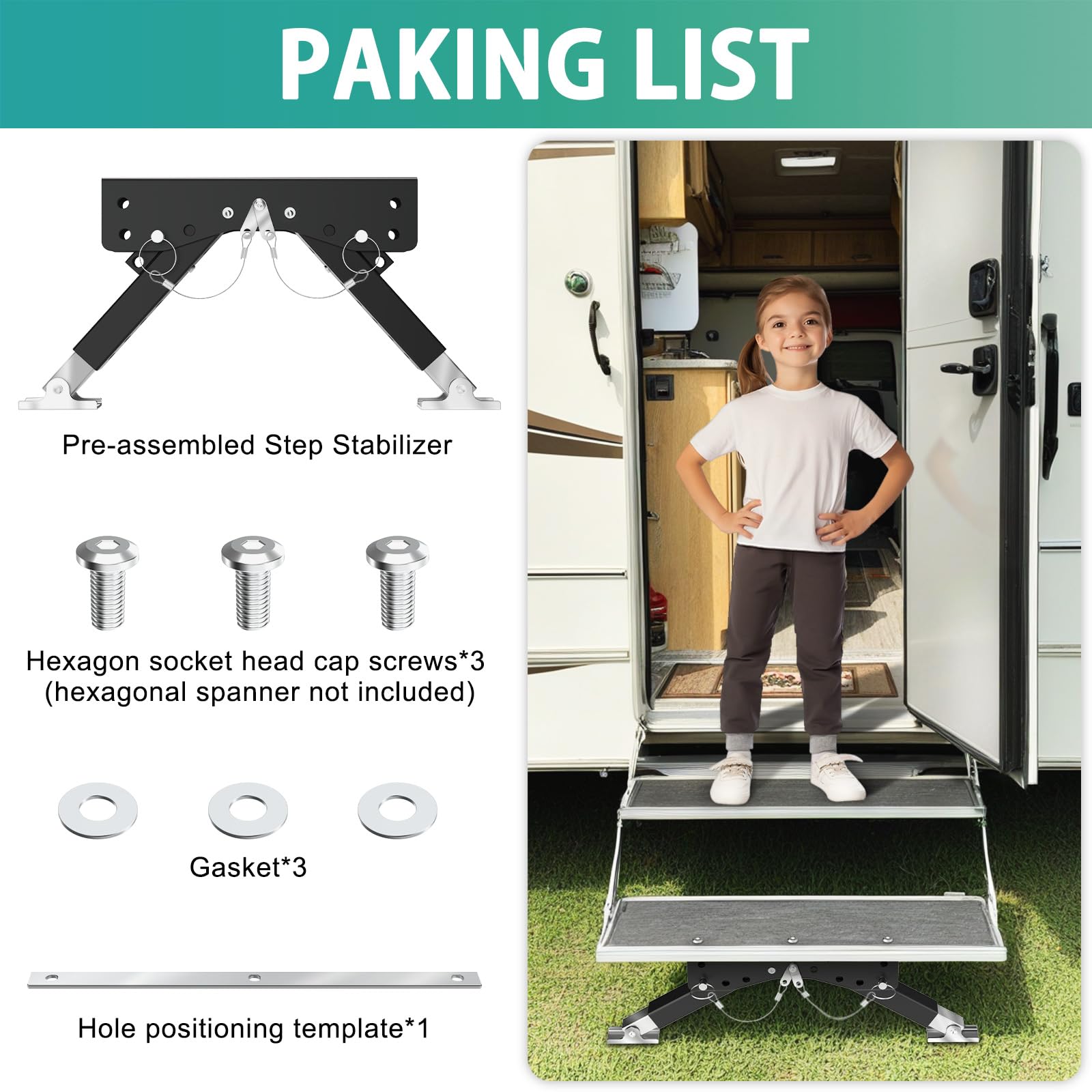 KOPKIO rubber footpad contacting ground for improved grip