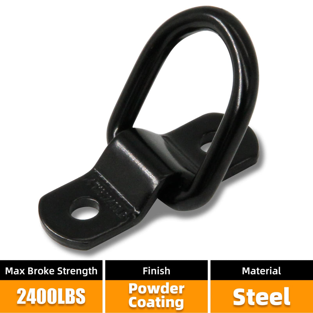 KOPKIO D-ring mounted on a trailer bed providing secure anchor point for cargo