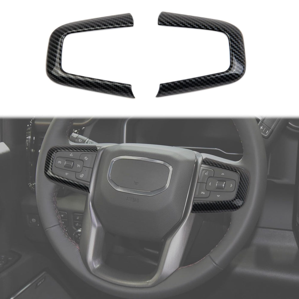 Korlot steering wheel front view showing sleek carbon-look and upgraded style