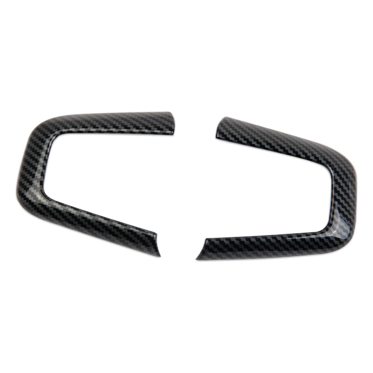 Korlot trim installed in cabin showing transformed steering wheel aesthetic benefit