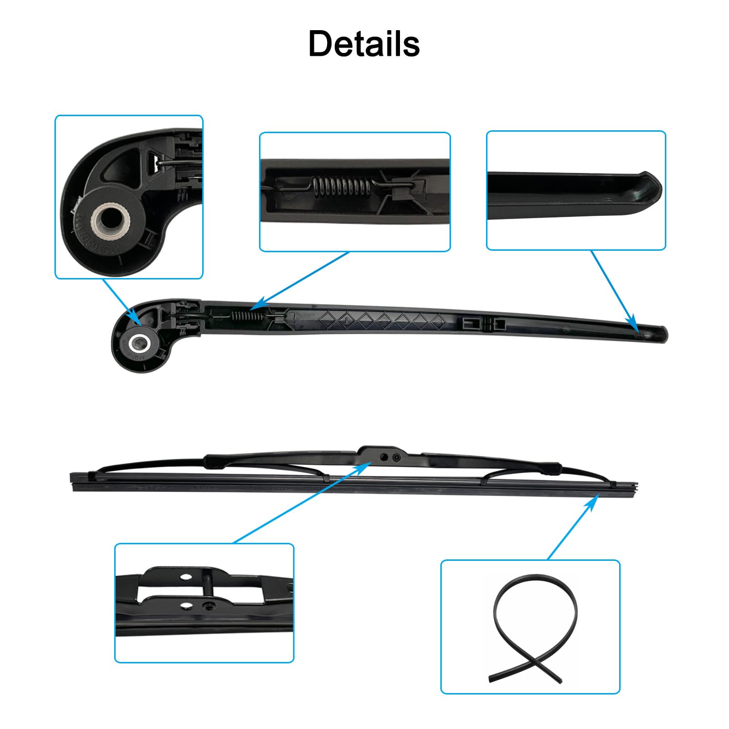 koxuyim wiper arm in driving scene illustrating restored windshield clarity for safer driving