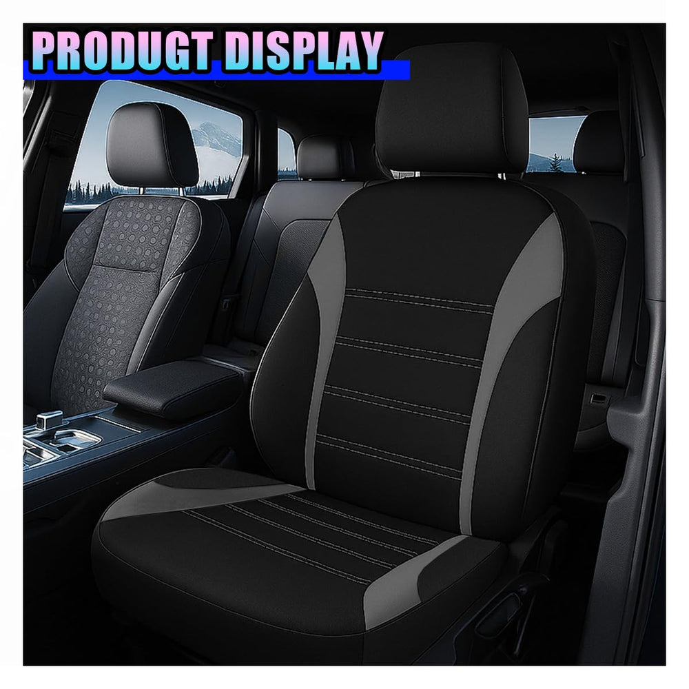 KPFILEH seat covers installed in car demonstrating anti-slip fit